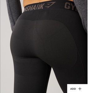 Black gym shark flex leggings